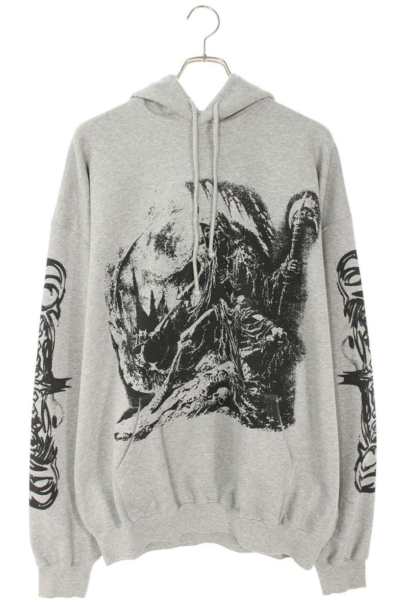 Vetements 25AW Goth Oversized Hoodie Gray Size XS