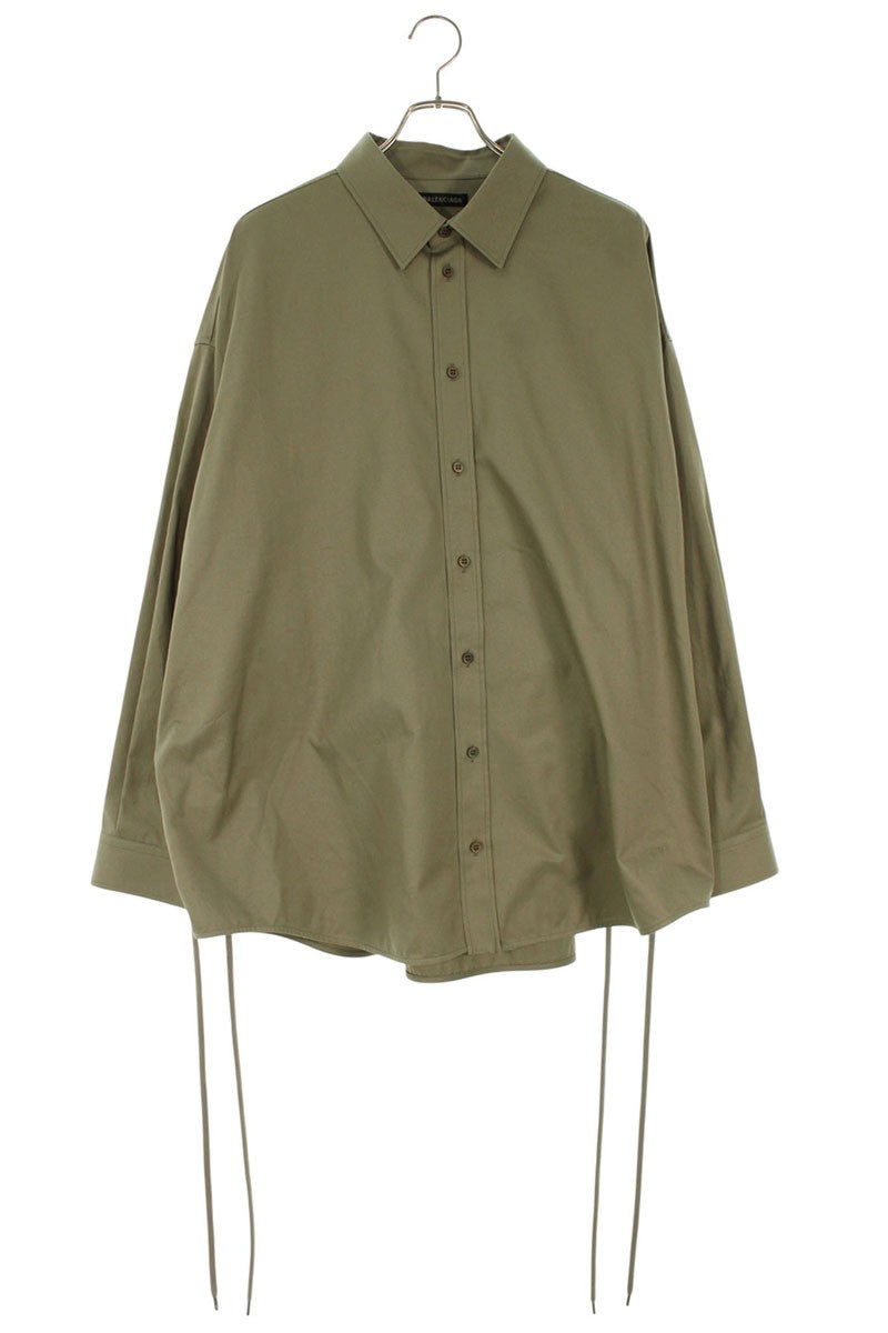 Balenciaga Long Sleeve Shirt Brown Size XS