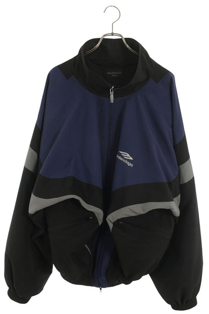 BALENCIAGA Oversized Nylon Track Jacket Multi Size S