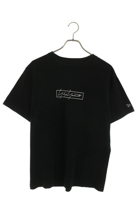 YOHJI YAMAMOTO POUR HOMME x New Era Logo Print T-Shirt Black Size 4
