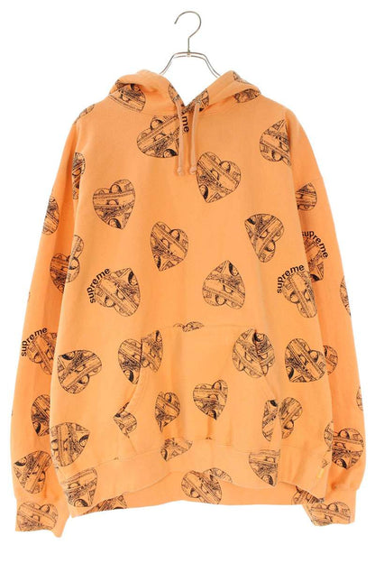 Supreme 24AW Love Cash Hooded Sweatshirt Orange Size XXL