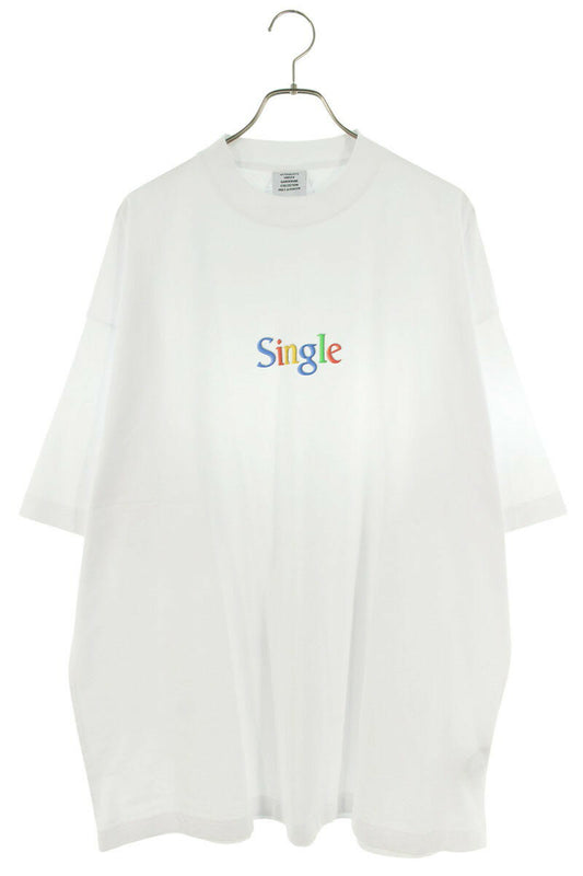 Vetements 25SS Single Logo T-Shirt White Size M
