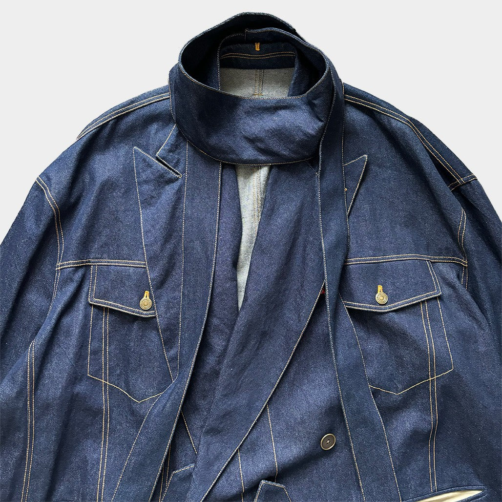 REQUAL 22SS Oversized Denim Jacket Blue Size 2