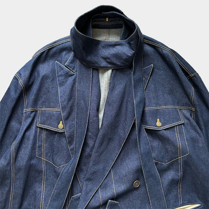 REQUAL 22SS Oversized Denim Jacket Blue Size 2