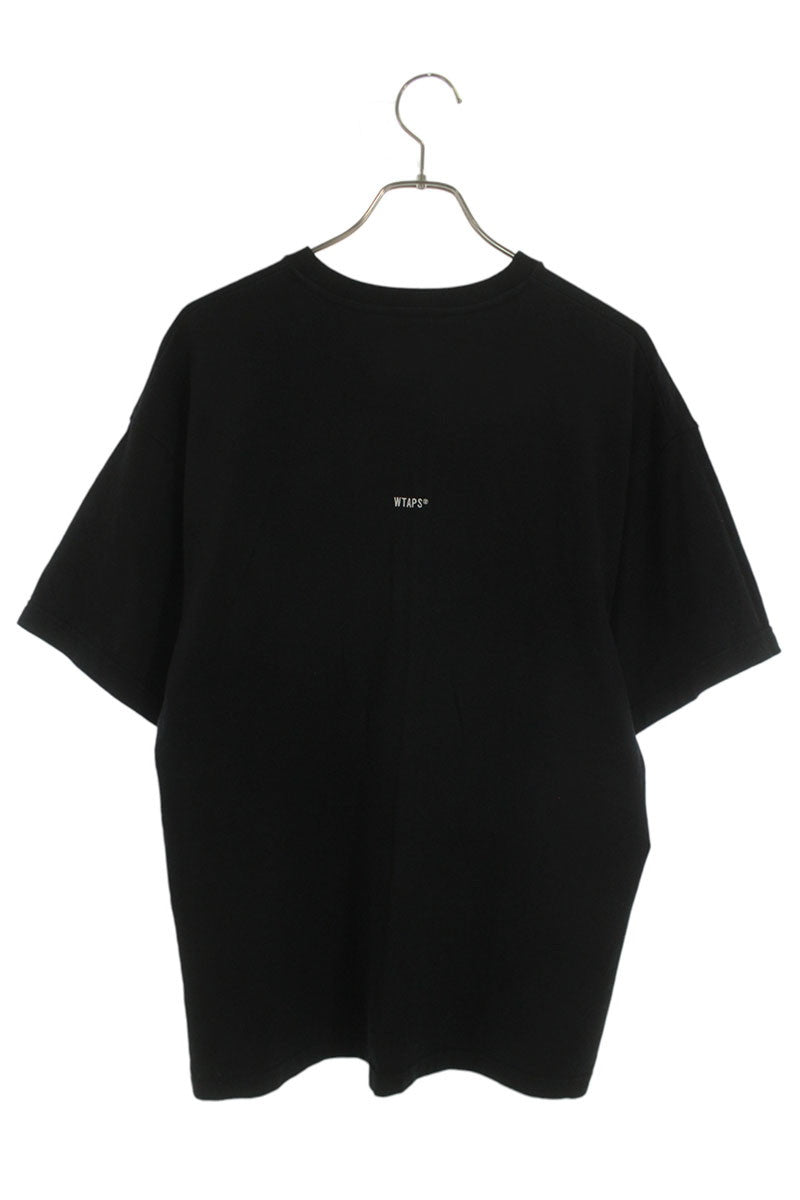 Vintage Wtaps Tops - WTAPS 25SS Back Logo Embroidered T-Shirt Black Size L - Authentic Archive
