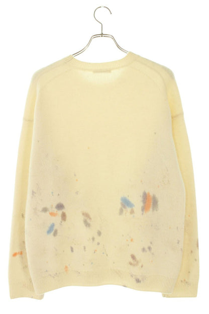 AURALEE Baby Cashmere Hand Painted Knit P O Size L