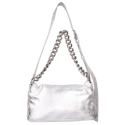 Balenciaga Leather Chain shoulder bag Silver One Size