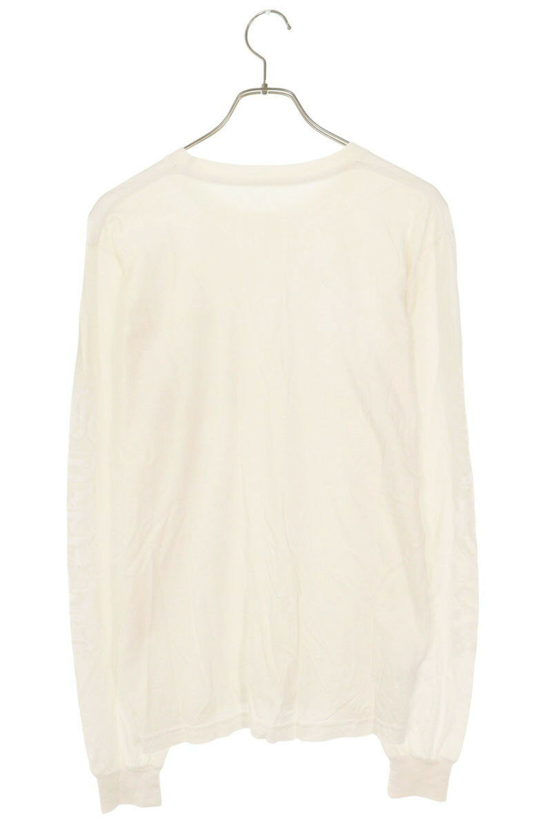 Chrome Hearts Logo Print Long Sleeve Tee White Size M