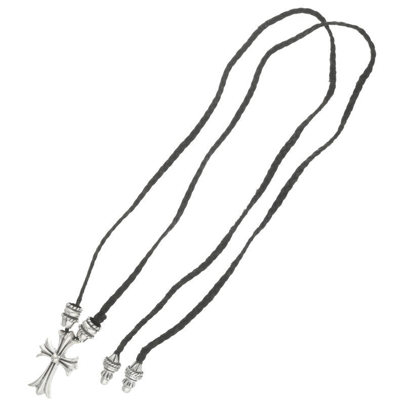 Chrome Hearts Small Necklace Silver x Black (Silver 45.53g)