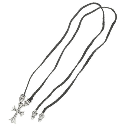 Chrome Hearts Small Necklace Silver x Black (Silver 45.53g)