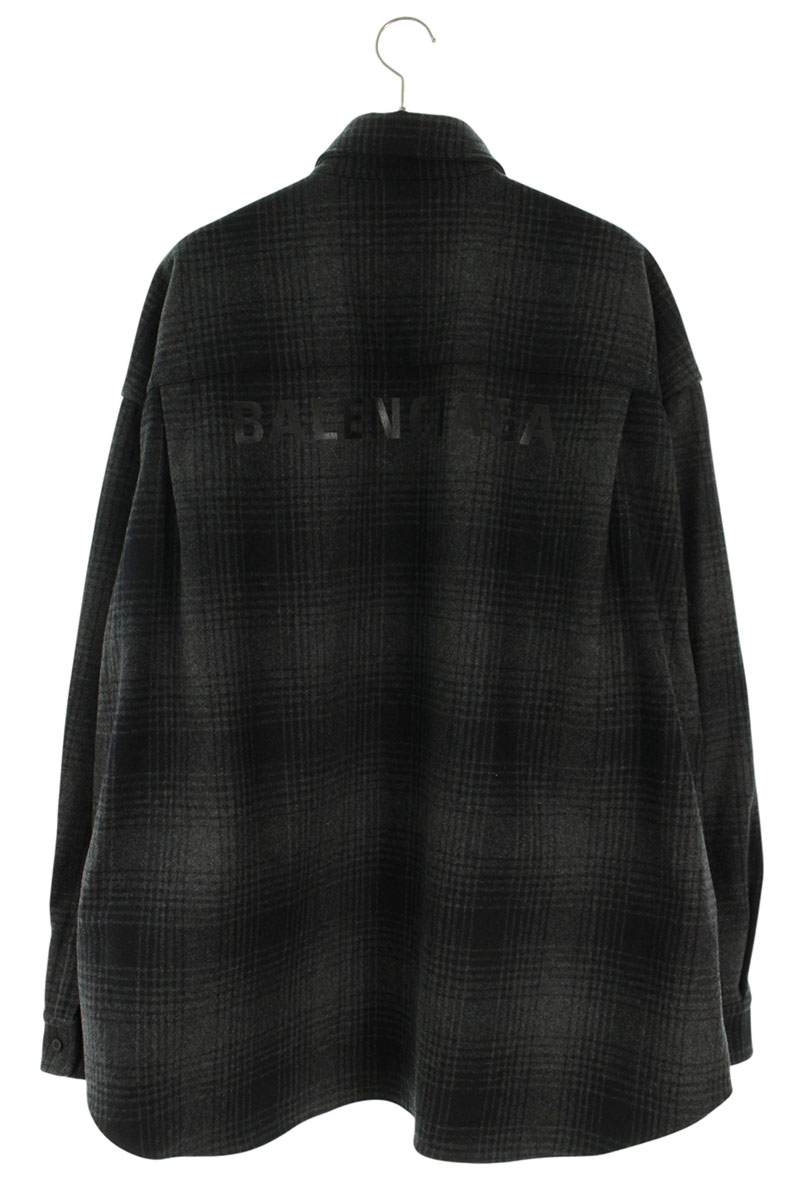 Balenciaga Oversized Long Sleeve Shirt Black Size M