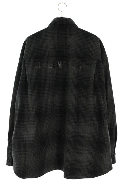 Balenciaga Oversized Long Sleeve Shirt Black Size M