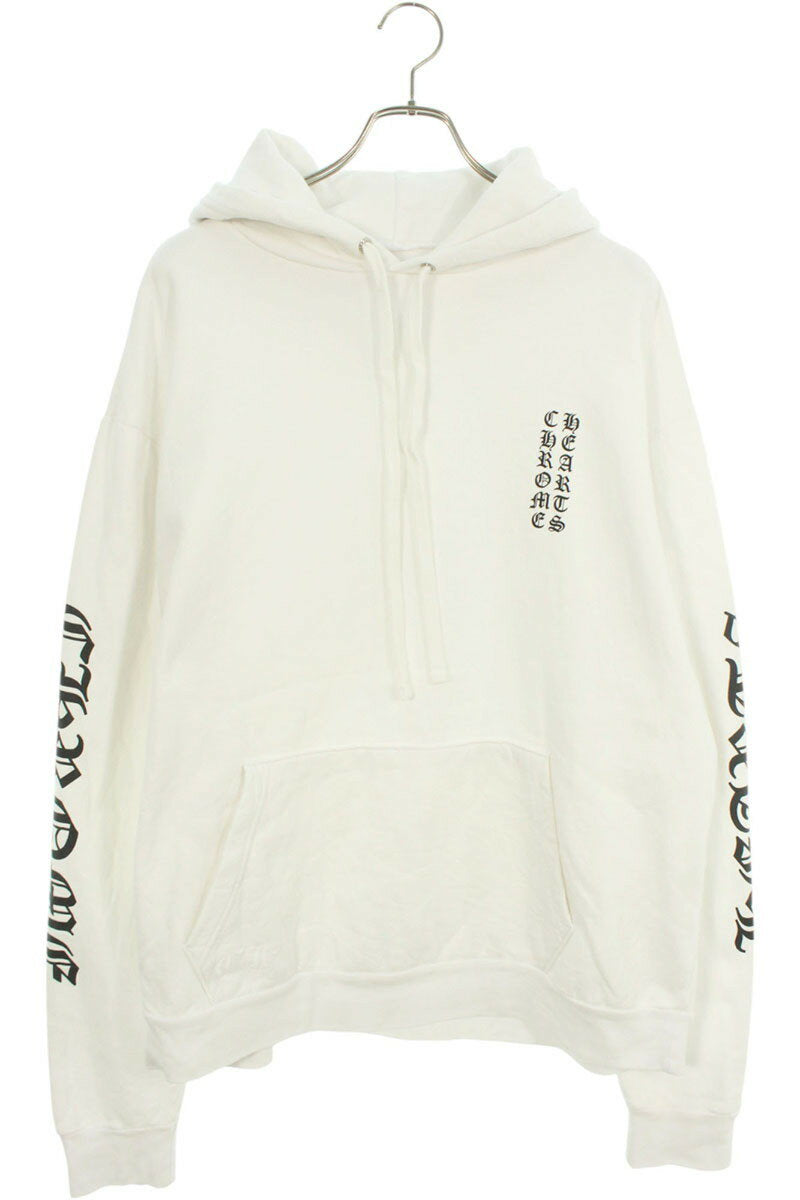 Chrome Hearts SWTSHRT PLVR Logo Print Pullover Hoodie White Size L
