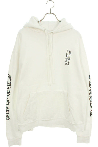 Chrome Hearts SWTSHRT PLVR Logo Print Pullover Hoodie White Size L