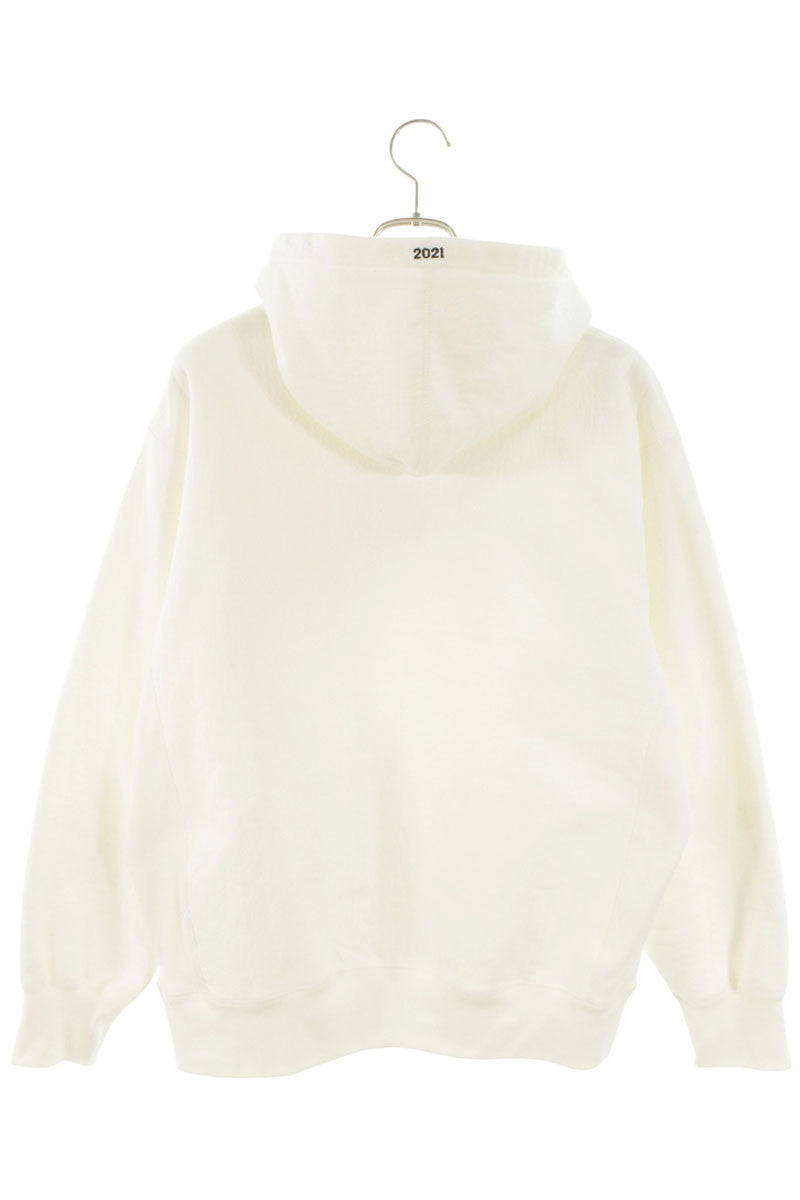 Supreme 21AW Box Logo Hooded Sweatshirt White Size M