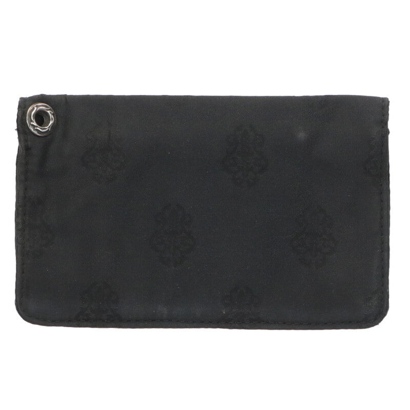 Chrome Hearts Zip Nylon Wallet Black x Silver