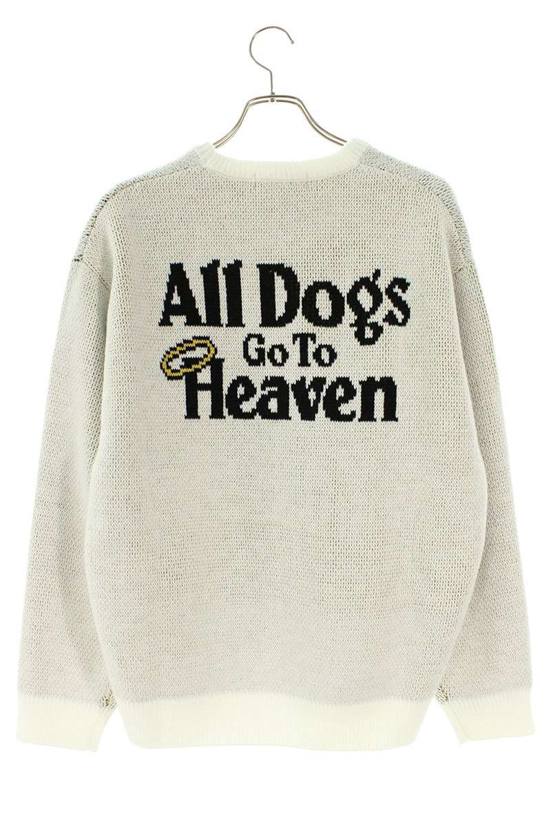 Supreme All Dogs Go To Heaven Sweater White Size M