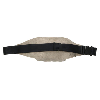 READYMADE Cotton Body Waist Bag Gray x Silver One Size