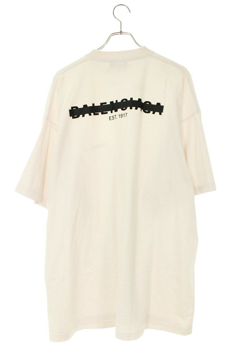 BALENCIAGA Strike Oversized T-Shirt White Size XL