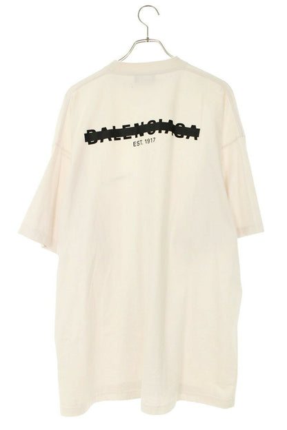 BALENCIAGA Strike Oversized T-Shirt White Size XL