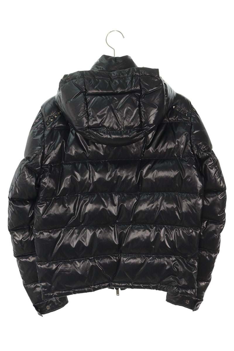 Valentino Stud Hooded Down Jacket Black Size S