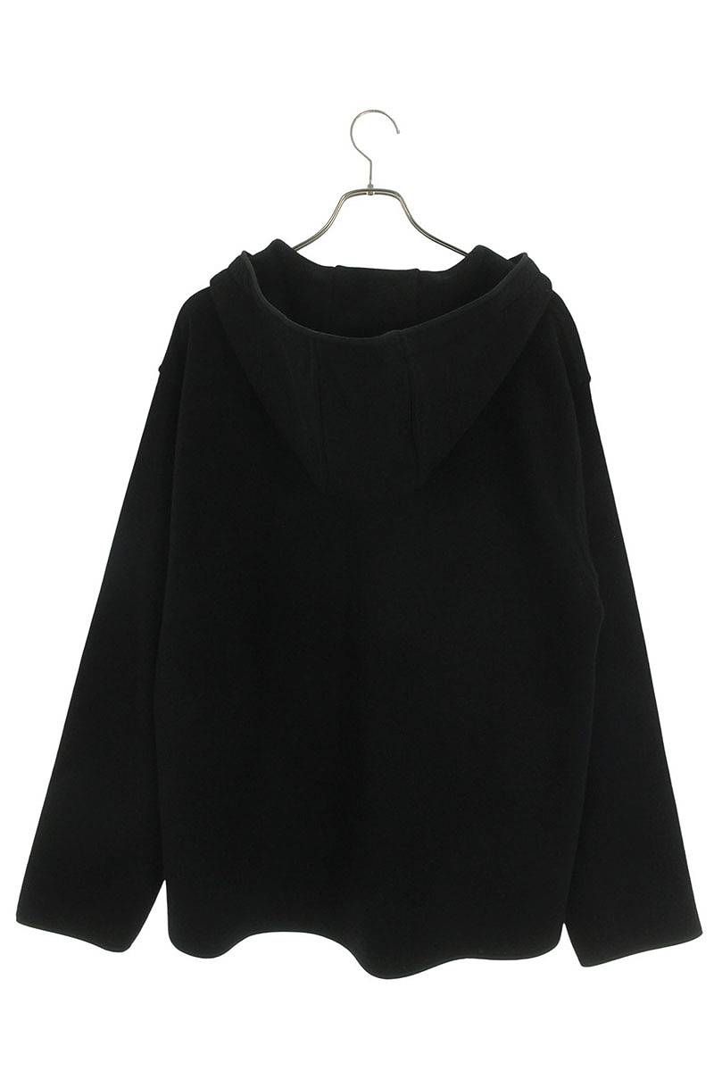 JILSANDER Compressed Wool Hooded Blouson Black Size M