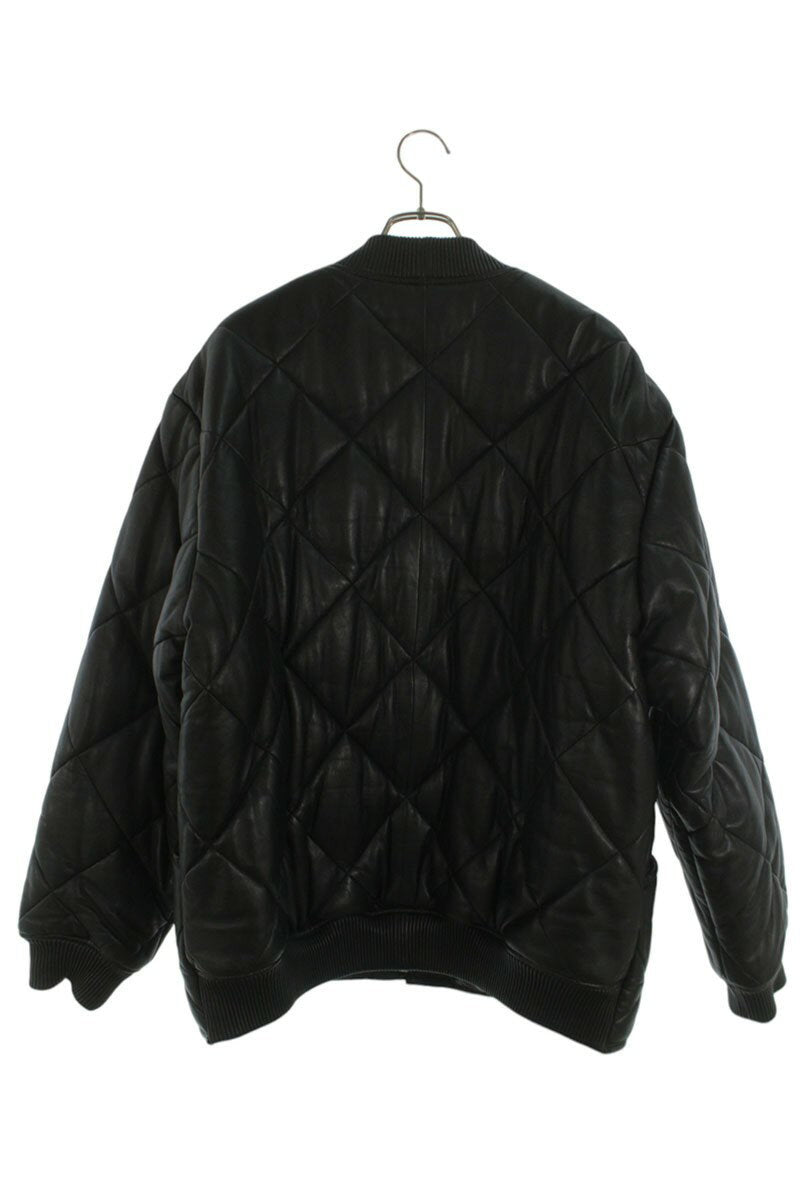Supreme 22AW Quilted Leather Work Jacket Black Size XL