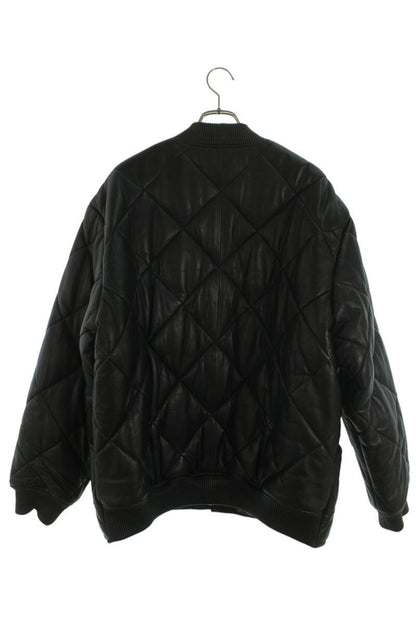 Supreme 22AW Quilted Leather Work Jacket Black Size XL