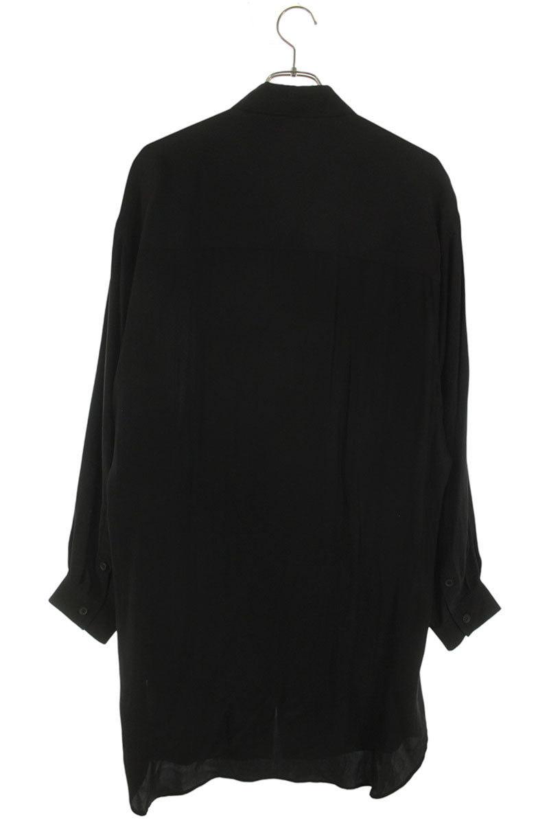 YOHJI YAMAMOTO POUR HOMME 22SS Print Long Sleeve Shirt Black Size 2