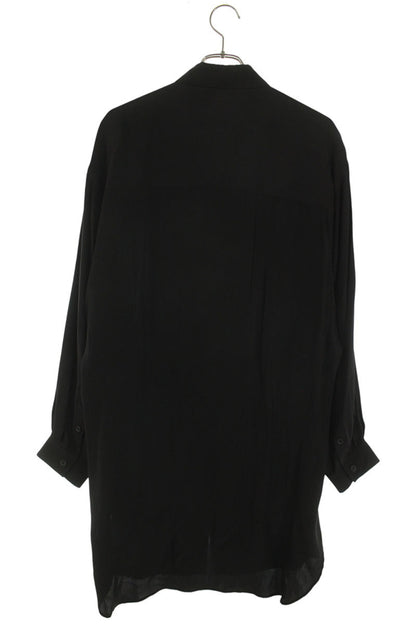 YOHJI YAMAMOTO POUR HOMME 22SS Print Long Sleeve Shirt Black Size 2