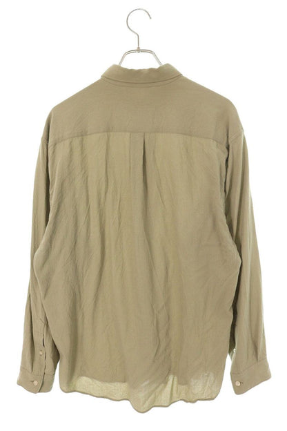 Auralee 23SS HARD TWIST WOOL VIYELLA SHIRT Green Size XL