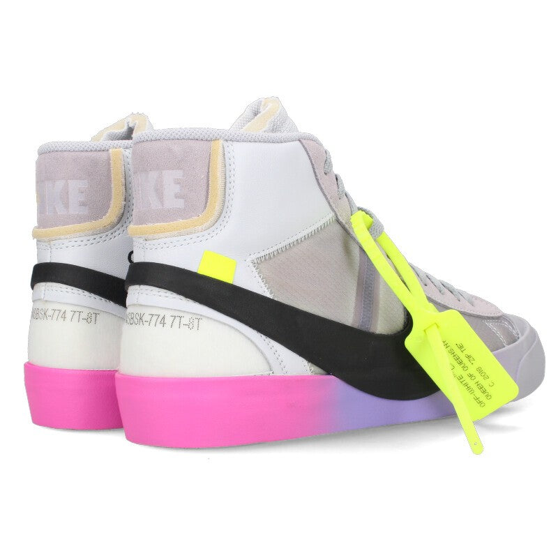NIKE OFF-WHITE Sneakers Gray x Purple Size 25.5cm