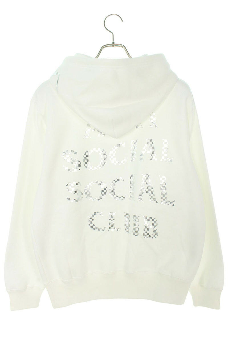 Anti Social Social Club x SEQUEL 23AW Logo Print Hoodie White Size S