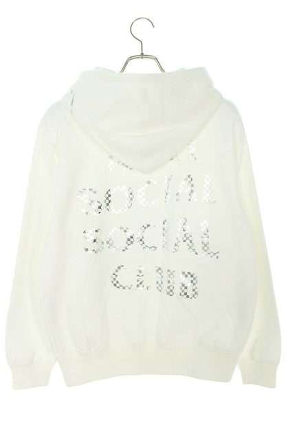 Anti Social Social Club x SEQUEL 23AW Logo Print Hoodie White Size S