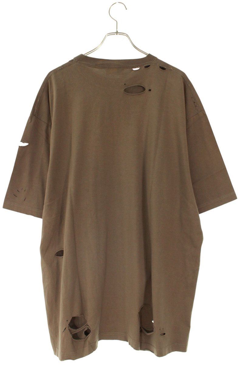 Balenciaga Logo Print T-Shirt Brown Size S