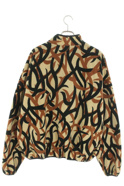 Saint Michael 24AW All-Over Print Fleece Blouson Brown Size XL