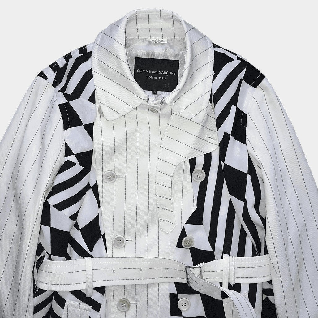 COMME DES GARCONS HOMME PLUS 23SS ANOTHER KIND OF PANK Trench Coat Black Size S