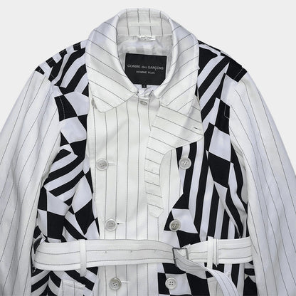 COMME DES GARCONS HOMME PLUS 23SS ANOTHER KIND OF PANK Trench Coat Black Size S