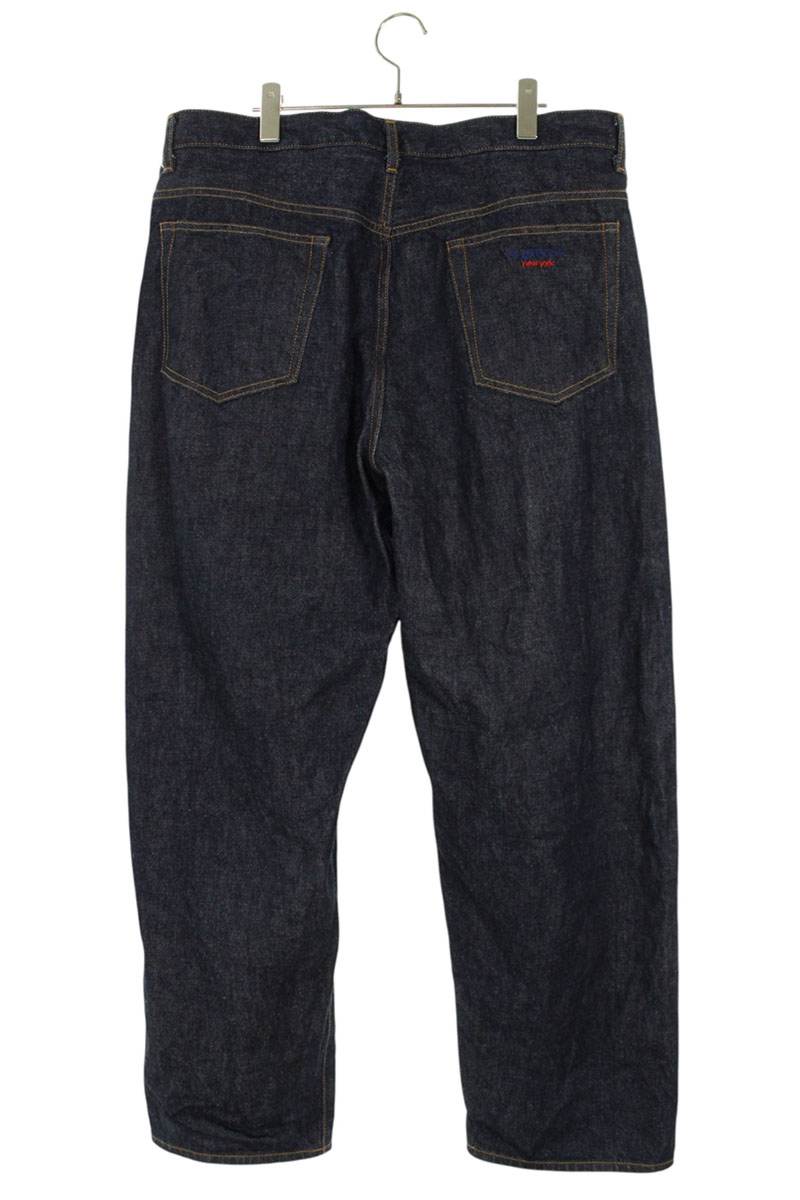 Supreme Baggy Jean Classic Logo Denim Pants Blue Size 36