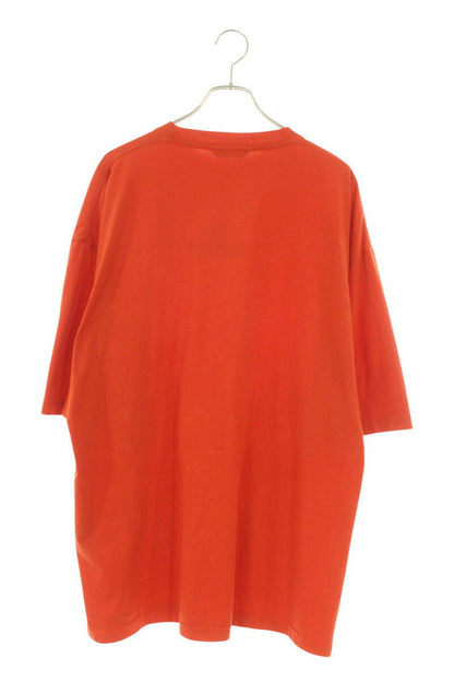 Balenciaga Logo Embroidered Oversized T-Shirt Red Size XXS
