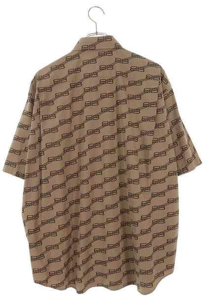 Balenciaga BB Short Sleeve Shirt Brown Size 36