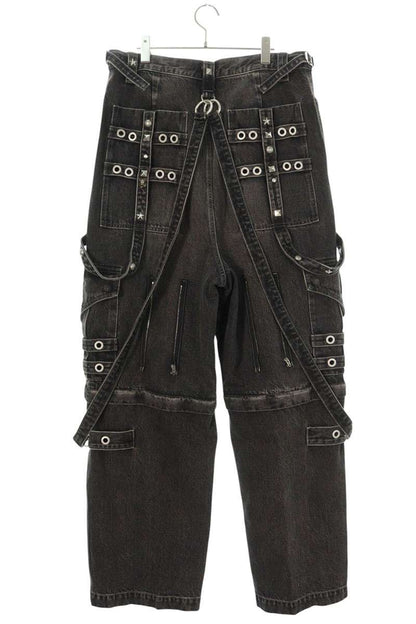 Balenciaga 22SS Stud Denim Pants Black Size 32