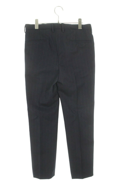 Dries Van Noten Striped Wool Long Pants Blue Size 44