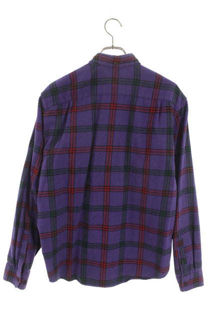 Supreme Tartan Flannel Shirt Purple Size M
