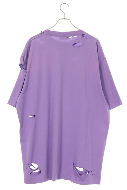 Balenciaga Logo Print T-Shirt Purple Size S