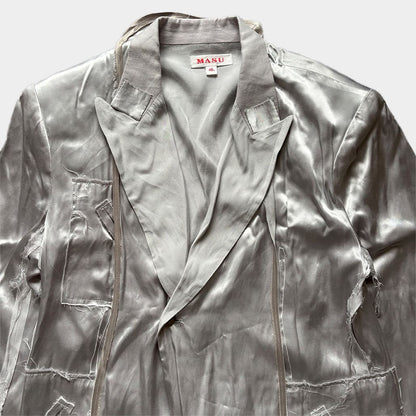 MASU 23SS Inside-Out Jacket Silver Size 46
