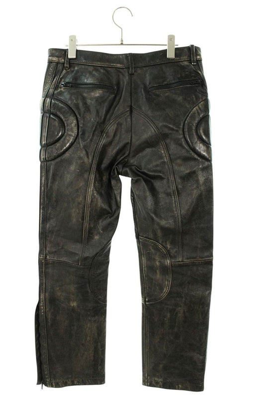 READYMADE Leather Long Pants Brown Size 28