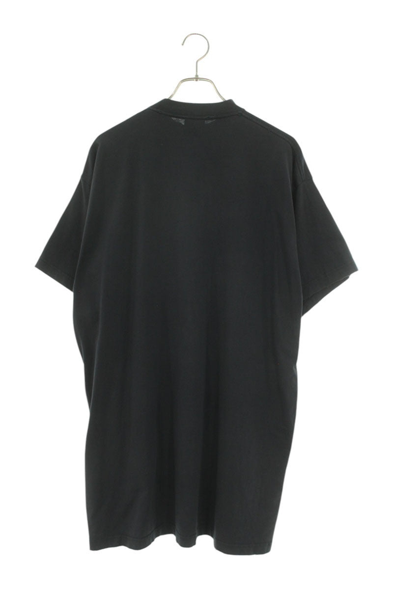 Balenciaga 23AW BE KIND Print Distressed T-Shirt Black Size 1