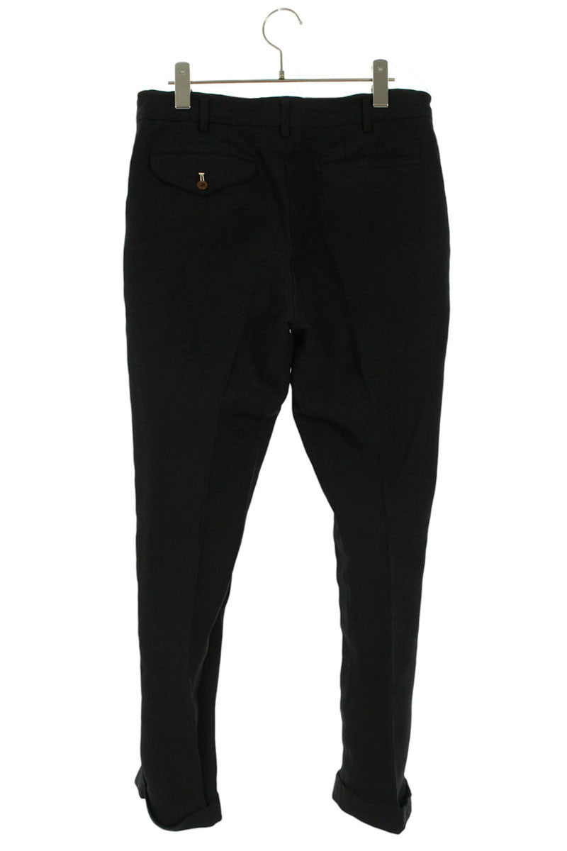 Vintage Comme des Garcons Bottoms - COMME des GARCONS HOMME DEUX Dyed Polyester Long Pants Black Size 28 - Authentic Archive