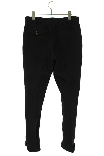 Vintage Comme des Garcons Bottoms - COMME des GARCONS HOMME DEUX Dyed Polyester Long Pants Black Size 28 - Authentic Archive